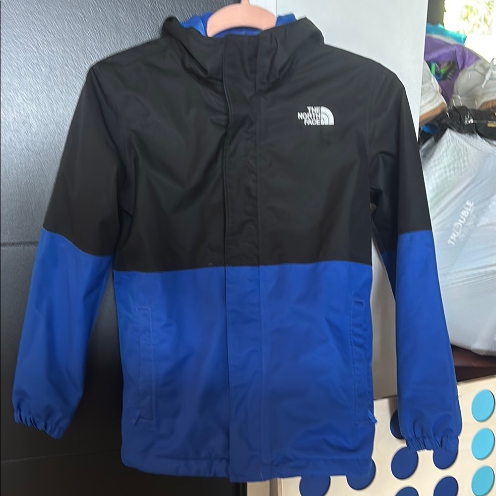 The North Face Kids' Blue & Black Waterproof Jacket